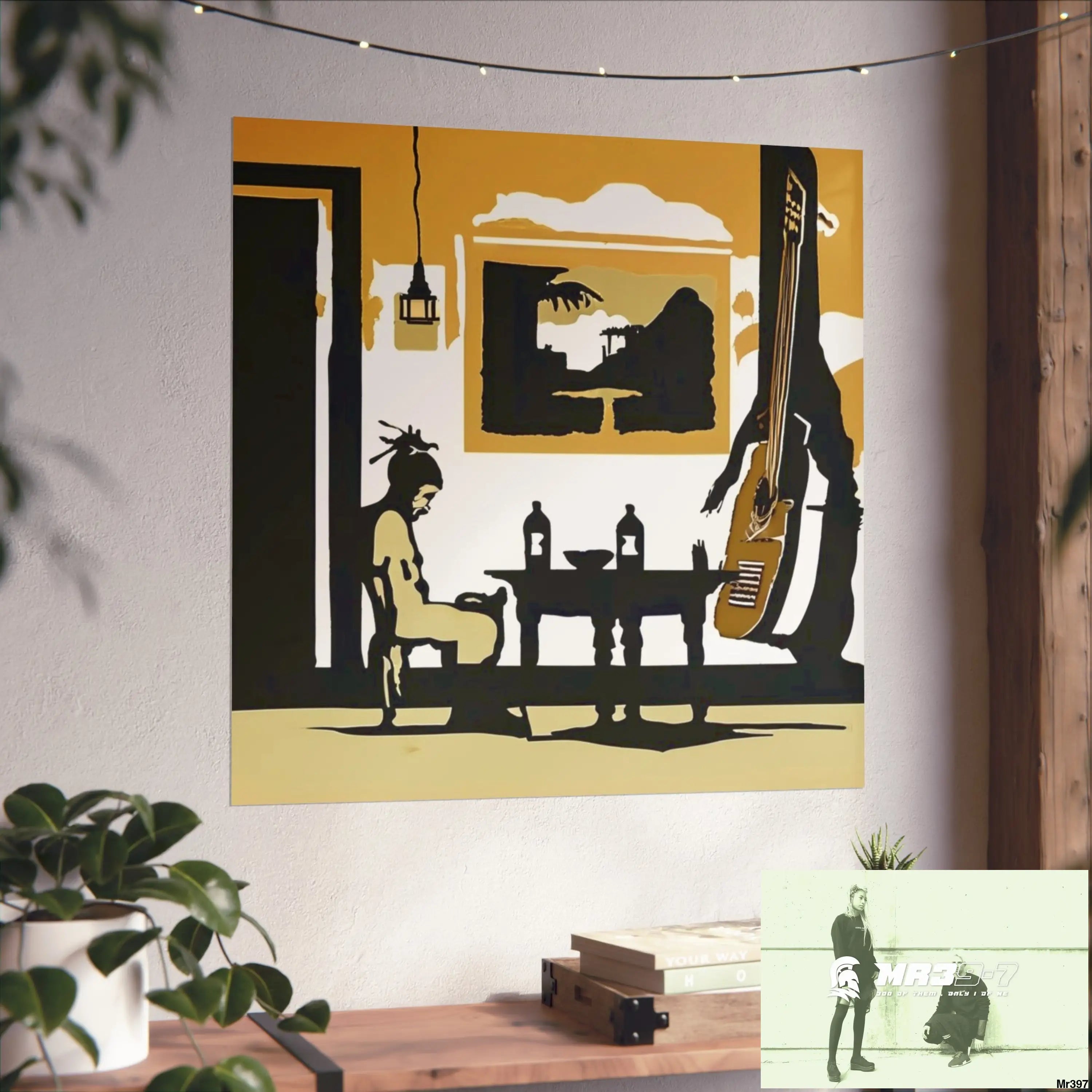 Banksy Style DAHAB GOLD SCENE 8 “The Suitcase The Saws The Rope The Goodbye The Break no 1 Fine Art Posters Poster