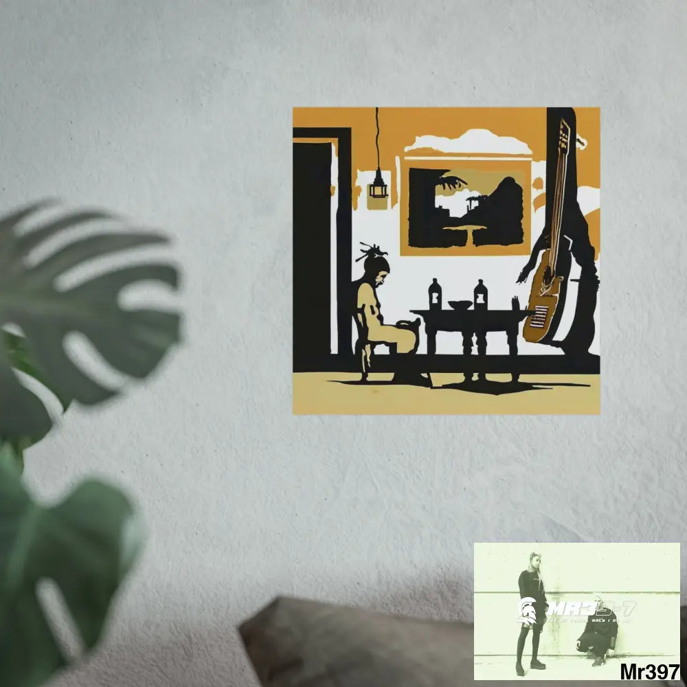 Banksy Style DAHAB GOLD SCENE 8 “The Suitcase The Saws The Rope The Goodbye The Break no 1 Fine Art Posters Poster