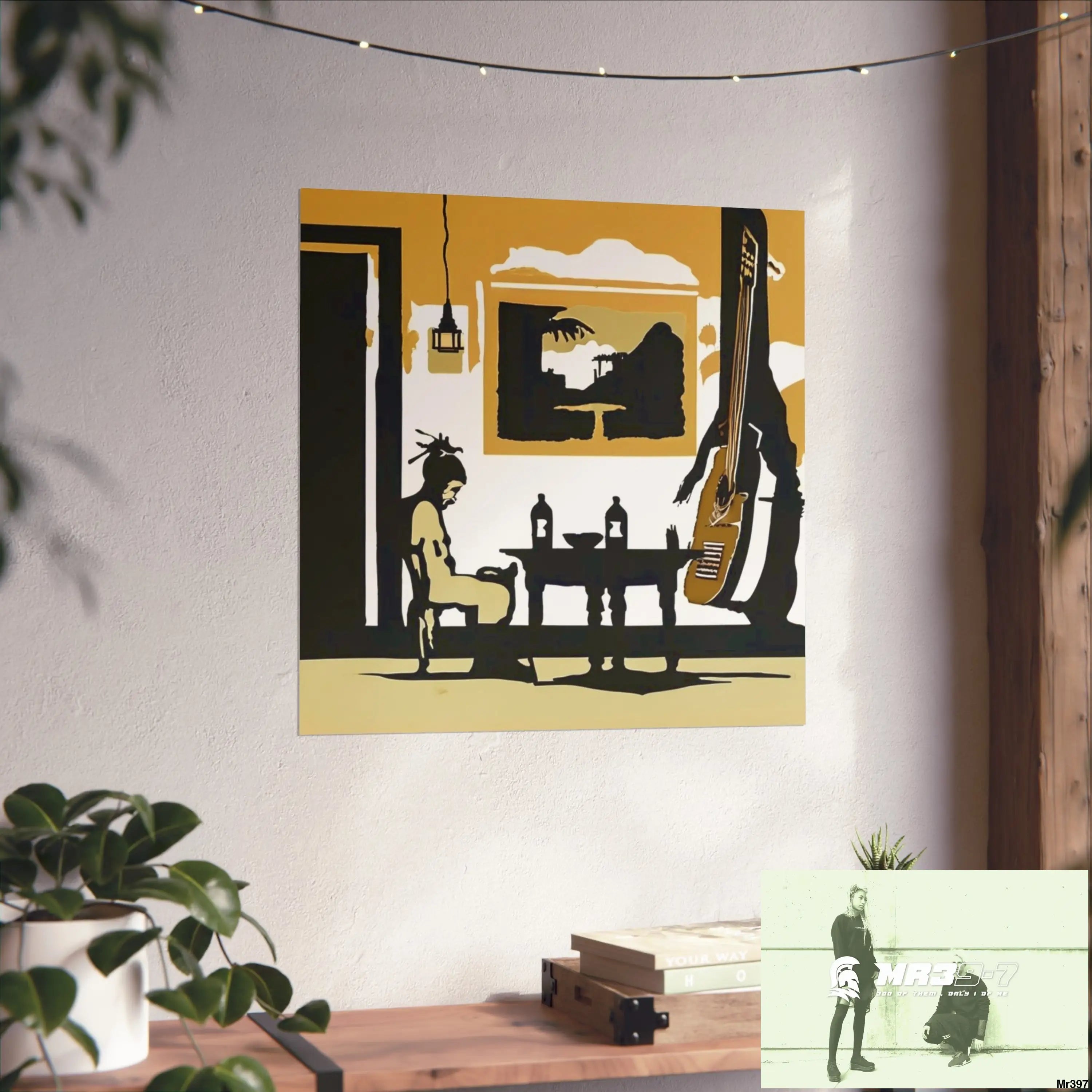 Banksy Style DAHAB GOLD SCENE 8 “The Suitcase The Saws The Rope The Goodbye The Break no 1 Fine Art Posters Poster