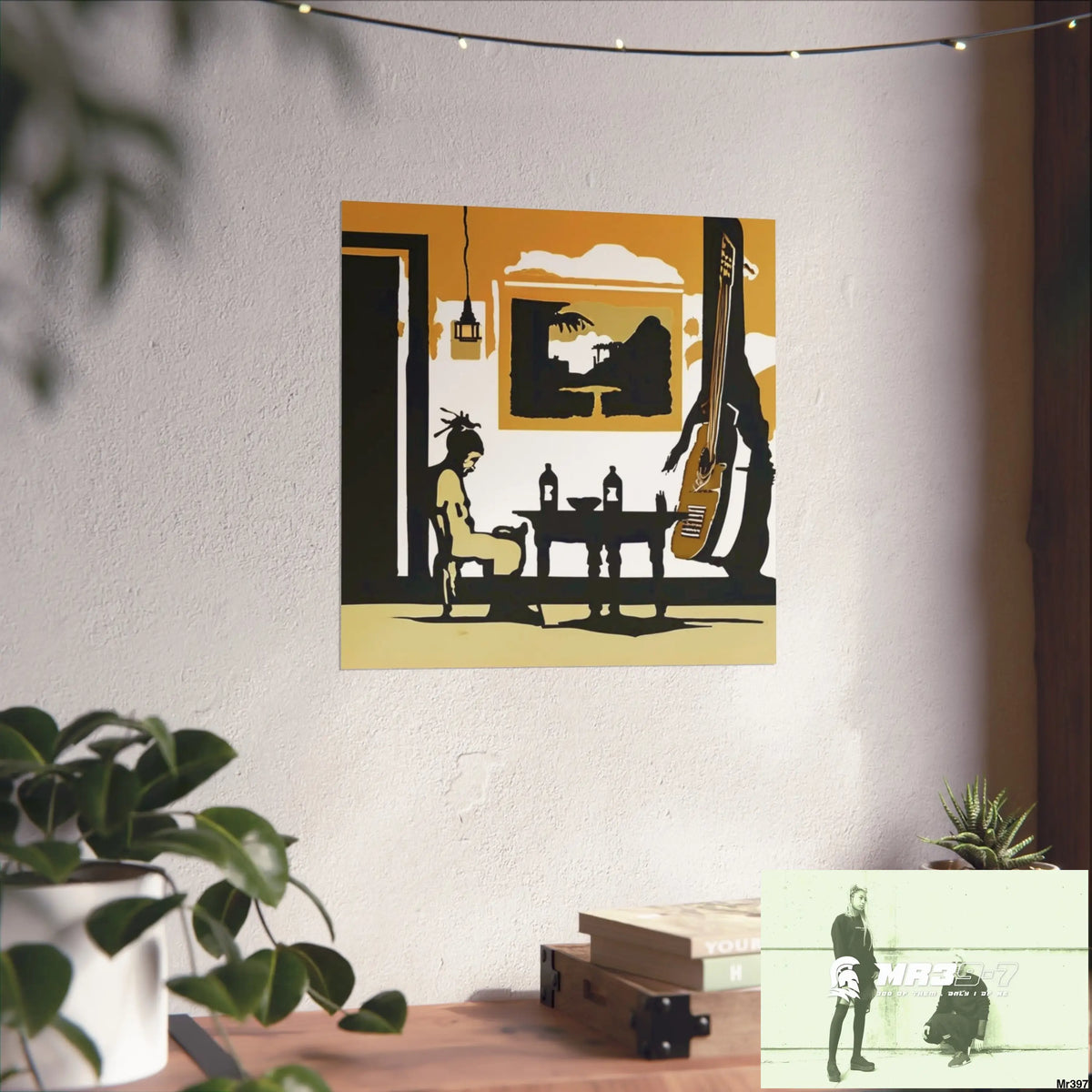 Banksy Style DAHAB GOLD SCENE 8 “The Suitcase The Saws The Rope The Goodbye The Break no 1 Fine Art Posters Poster