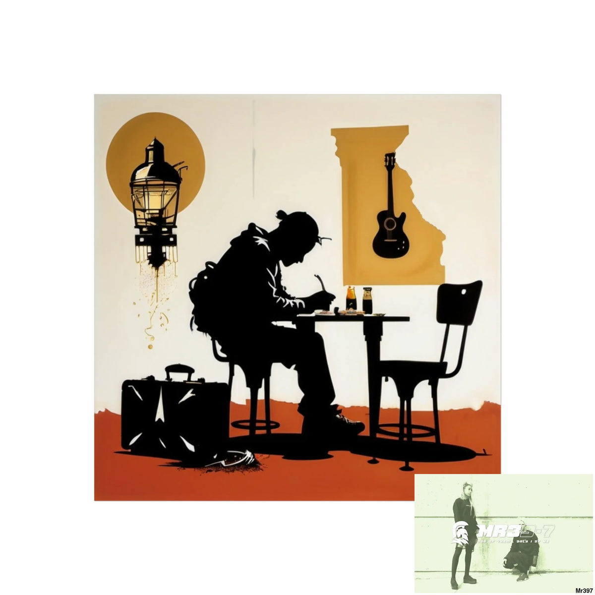 Banksy Style DAHAB GOLD SCENE 8 “The Suitcase The Saws The Rope The Goodbye The Break no 2 Fine Art Posters 24″ x 24″