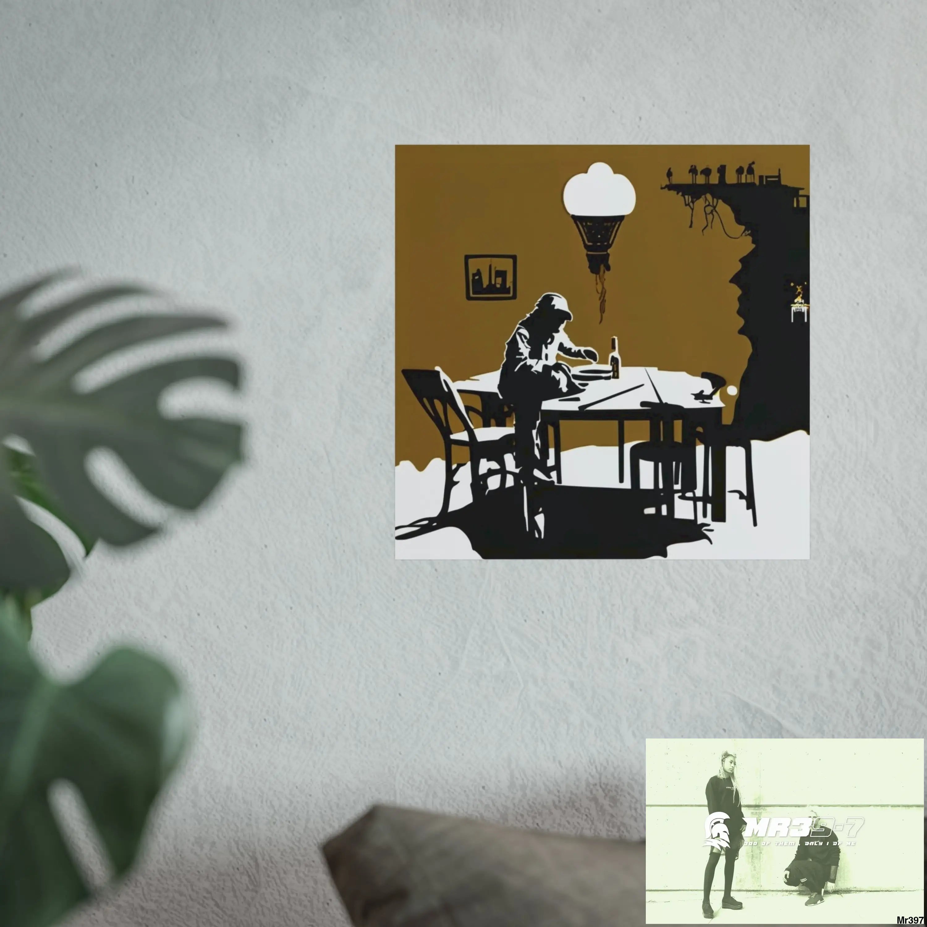 Banksy Style DAHAB GOLD SCENE 8 “The Suitcase The Saws The Rope The Goodbye The Break no 2 Fine Art Posters Poster