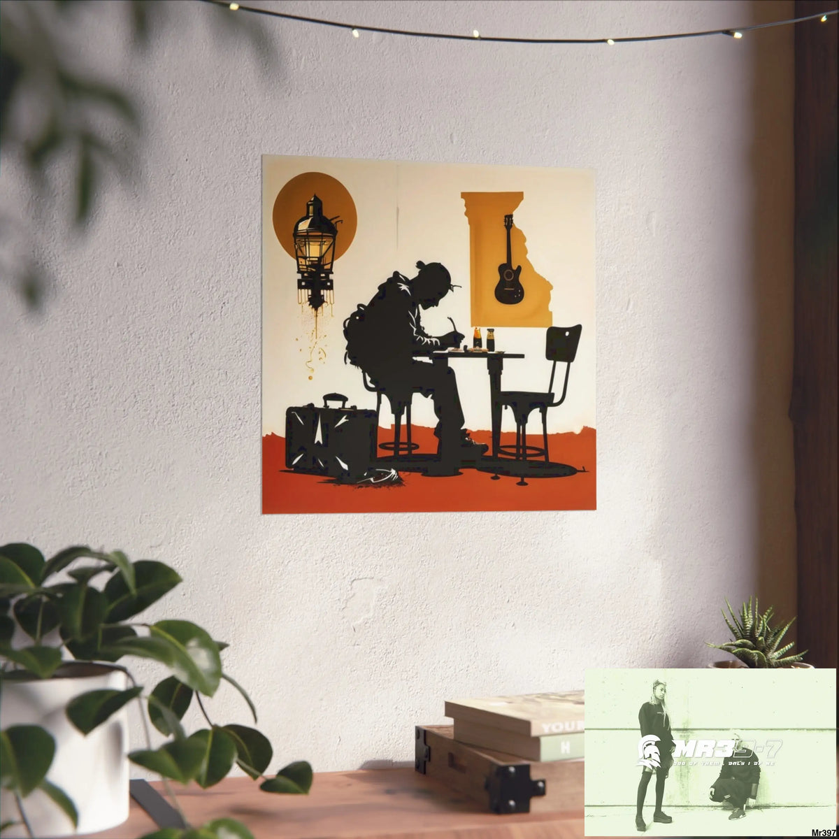 Banksy Style DAHAB GOLD SCENE 8 “The Suitcase The Saws The Rope The Goodbye The Break no 2 Fine Art Posters Poster