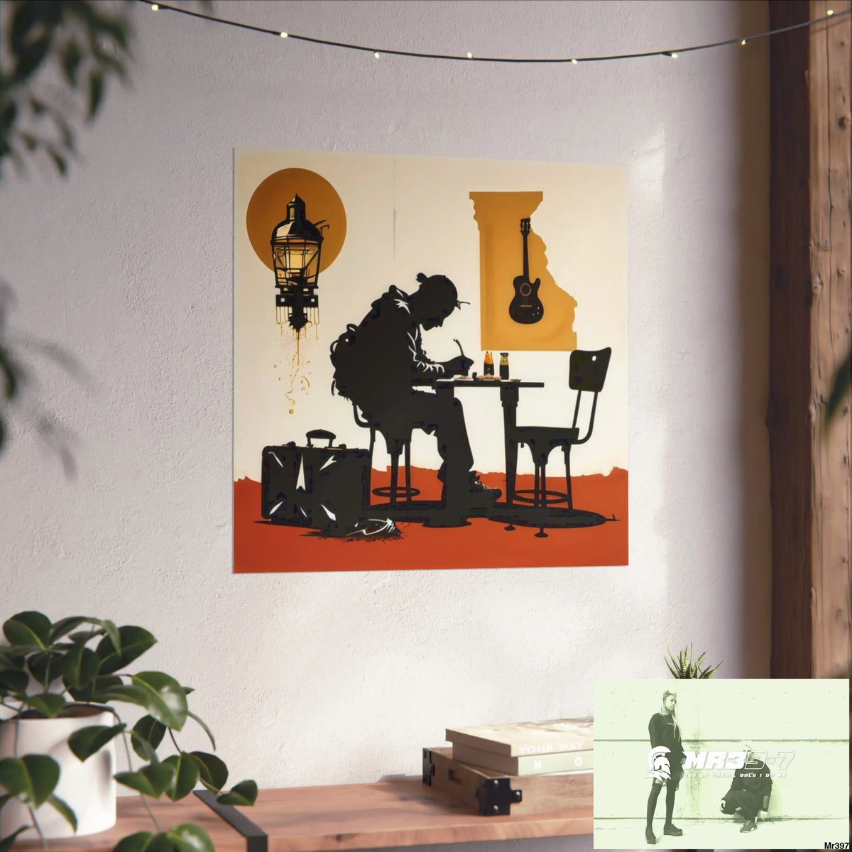 Banksy Style DAHAB GOLD SCENE 8 “The Suitcase The Saws The Rope The Goodbye The Break no 2 Fine Art Posters Poster