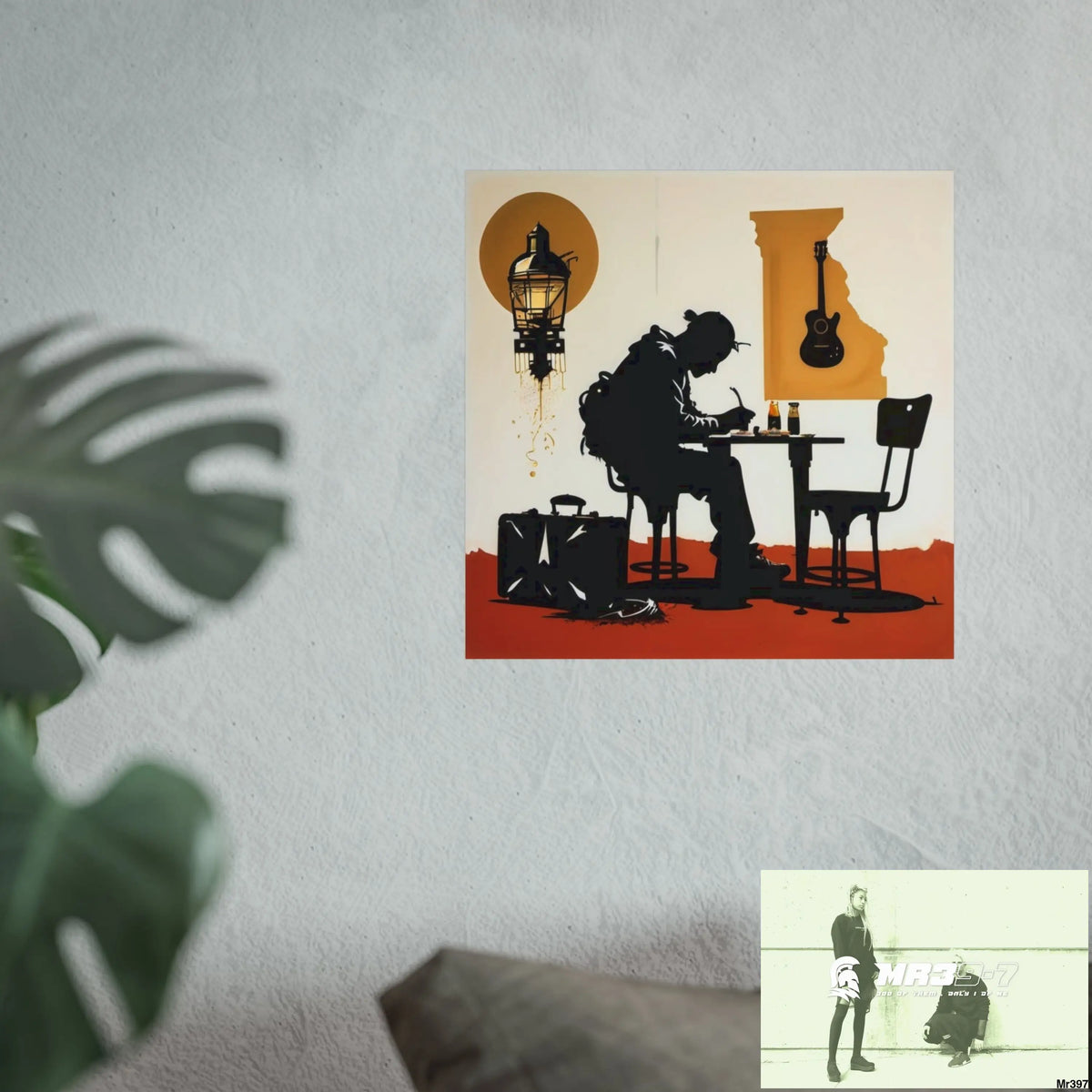 Banksy Style DAHAB GOLD SCENE 8 “The Suitcase The Saws The Rope The Goodbye The Break no 2 Fine Art Posters Poster