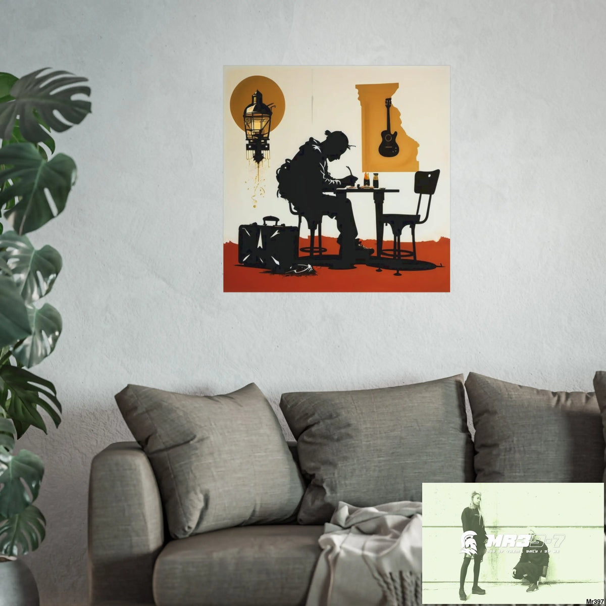 Banksy Style DAHAB GOLD SCENE 8 “The Suitcase The Saws The Rope The Goodbye The Break no 2 Fine Art Posters Poster