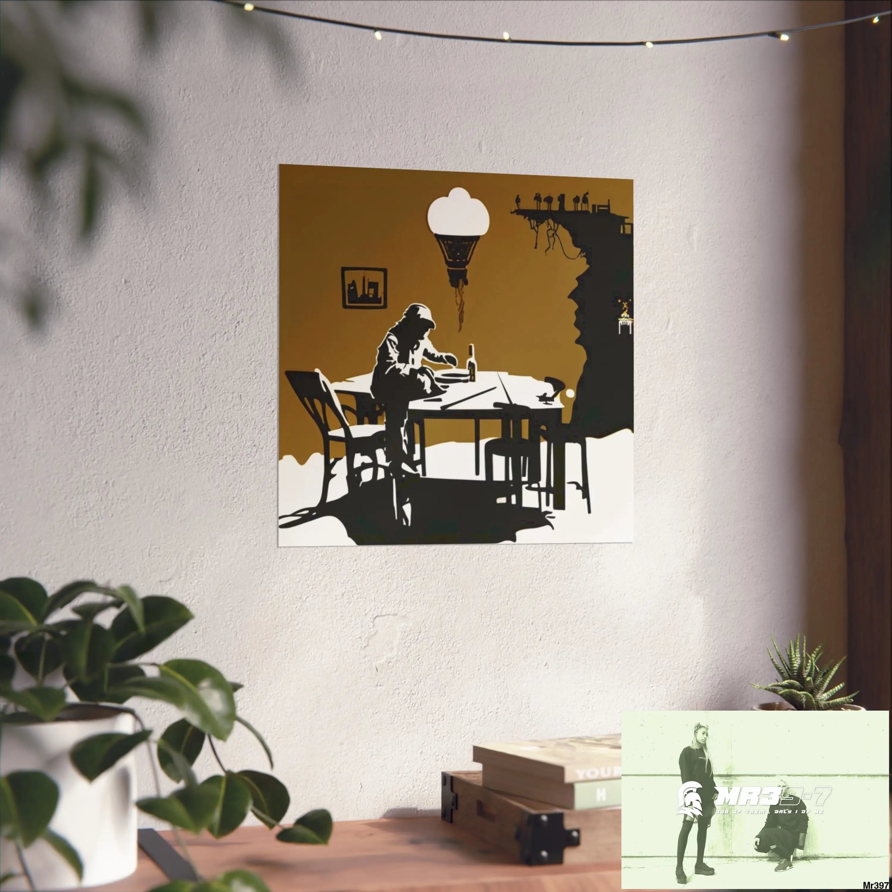 Banksy Style DAHAB GOLD SCENE 8 “The Suitcase The Saws The Rope The Goodbye The Break no 2 Fine Art Posters Poster