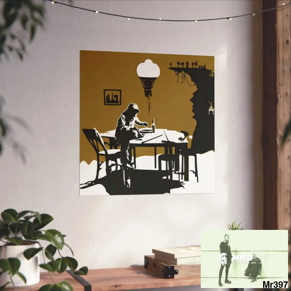 Banksy Style DAHAB GOLD SCENE 8 “The Suitcase The Saws The Rope The Goodbye The Break no 2 Fine Art Posters Poster