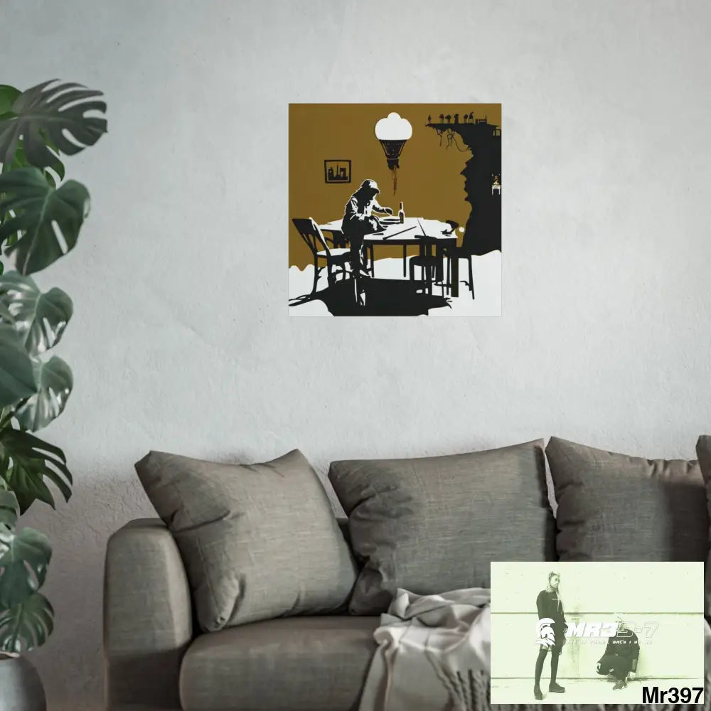 Banksy Style DAHAB GOLD SCENE 8 “The Suitcase The Saws The Rope The Goodbye The Break no 2 Fine Art Posters Poster