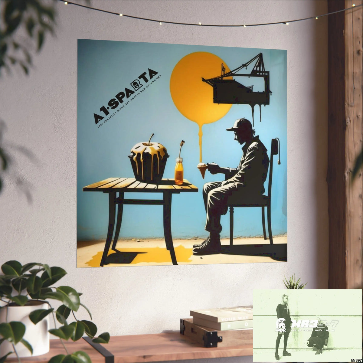 Banksy Style DAHAB GOLD SCENE 8 “The Suitcase The Saws The Rope The Goodbye The Break no 4 Fine Art Posters Poster