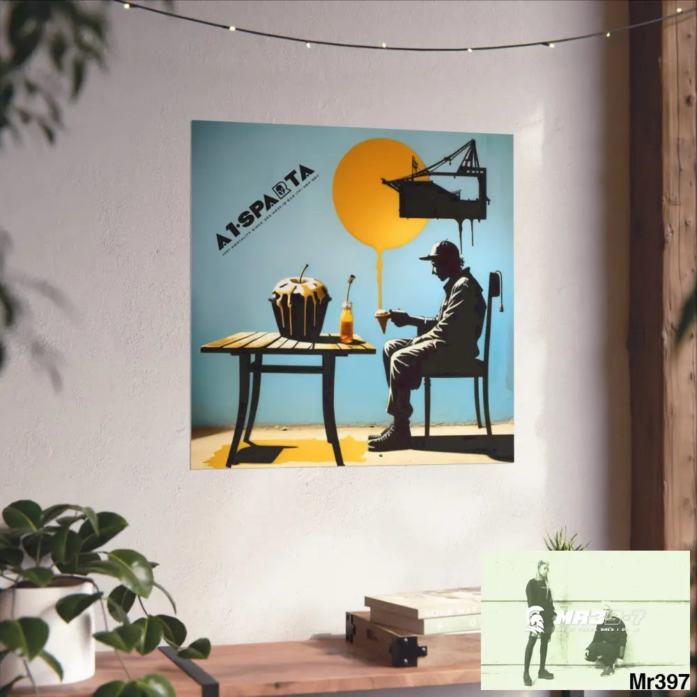 Banksy Style DAHAB GOLD SCENE 8 “The Suitcase The Saws The Rope The Goodbye The Break no 4 Fine Art Posters Poster