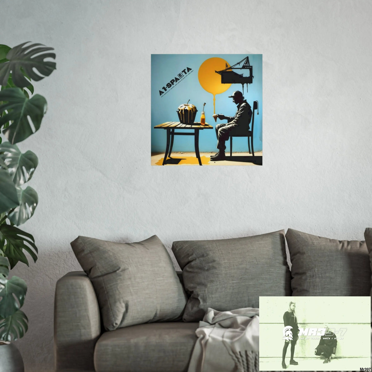 Banksy Style DAHAB GOLD SCENE 8 “The Suitcase The Saws The Rope The Goodbye The Break no 4 Fine Art Posters Poster