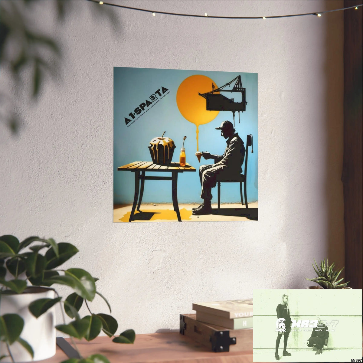 Banksy Style DAHAB GOLD SCENE 8 “The Suitcase The Saws The Rope The Goodbye The Break no 4 Fine Art Posters Poster