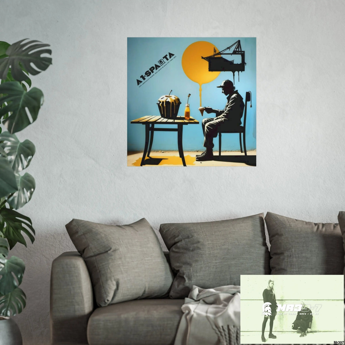 Banksy Style DAHAB GOLD SCENE 8 “The Suitcase The Saws The Rope The Goodbye The Break no 4 Fine Art Posters Poster