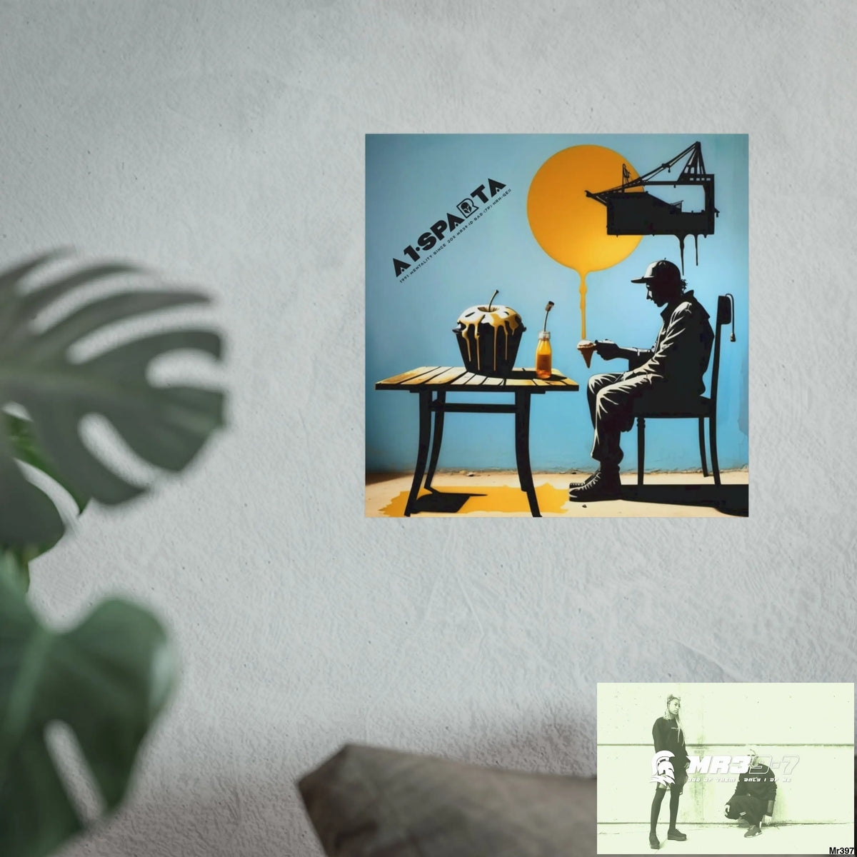 Banksy Style DAHAB GOLD SCENE 8 “The Suitcase The Saws The Rope The Goodbye The Break no 4 Fine Art Posters Poster
