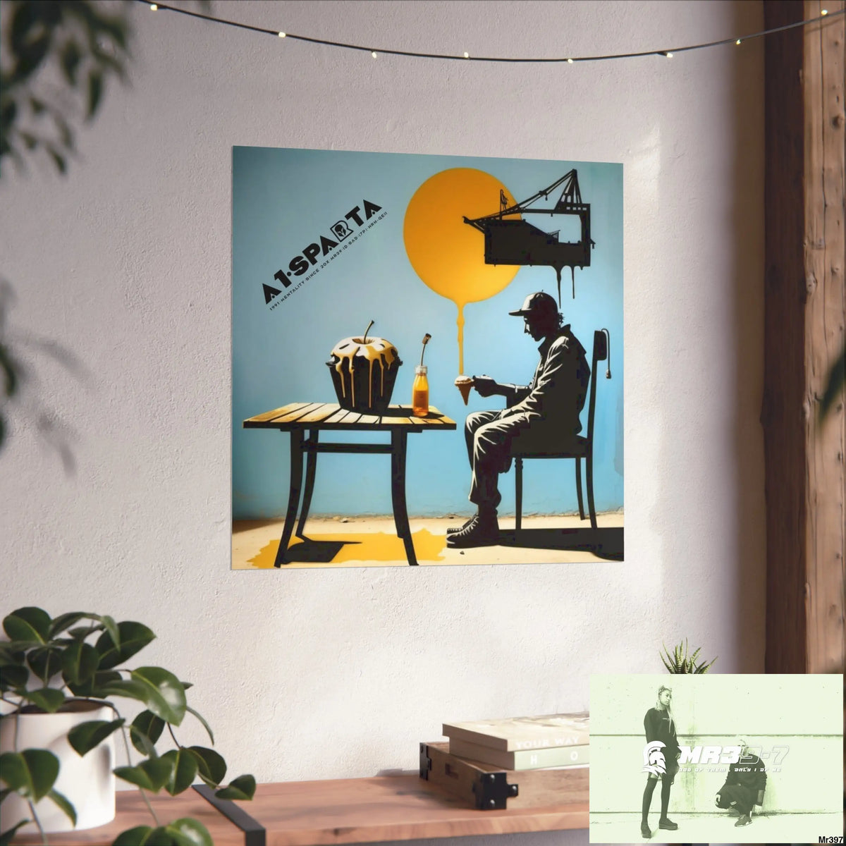 Banksy Style DAHAB GOLD SCENE 8 “The Suitcase The Saws The Rope The Goodbye The Break no 4 Fine Art Posters Poster