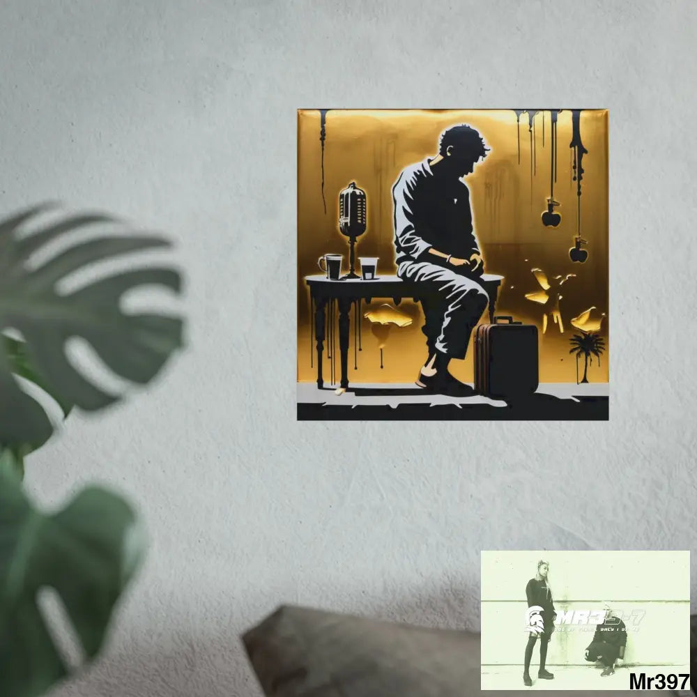 Banksy Style DAHAB GOLD SCENE 8 “The Suitcase The Saws The Rope The Goodbye The Break no 6 Fine Art Posters Poster