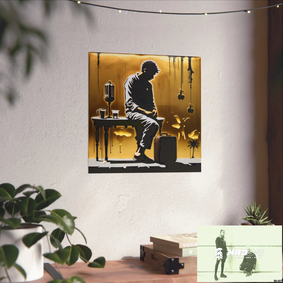 Banksy Style DAHAB GOLD SCENE 8 “The Suitcase The Saws The Rope The Goodbye The Break no 6 Fine Art Posters Poster