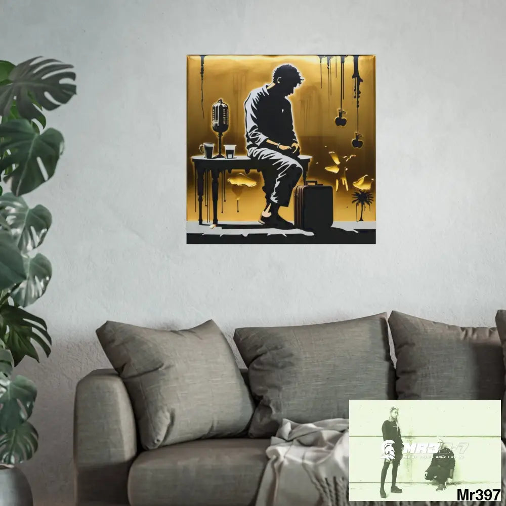 Banksy Style DAHAB GOLD SCENE 8 “The Suitcase The Saws The Rope The Goodbye The Break no 6 Fine Art Posters Poster