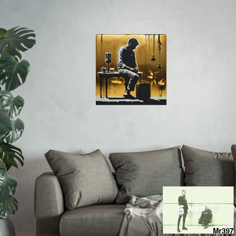 Banksy Style DAHAB GOLD SCENE 8 “The Suitcase The Saws The Rope The Goodbye The Break no 6 Fine Art Posters Poster