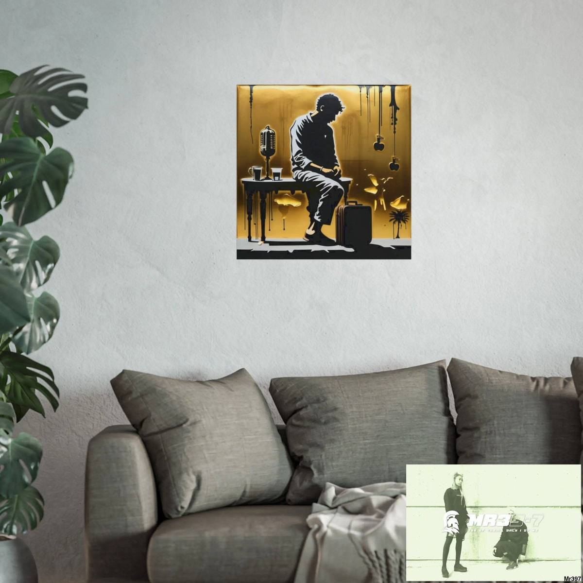 Banksy Style DAHAB GOLD SCENE 8 “The Suitcase The Saws The Rope The Goodbye The Break no 6 Fine Art Posters Poster