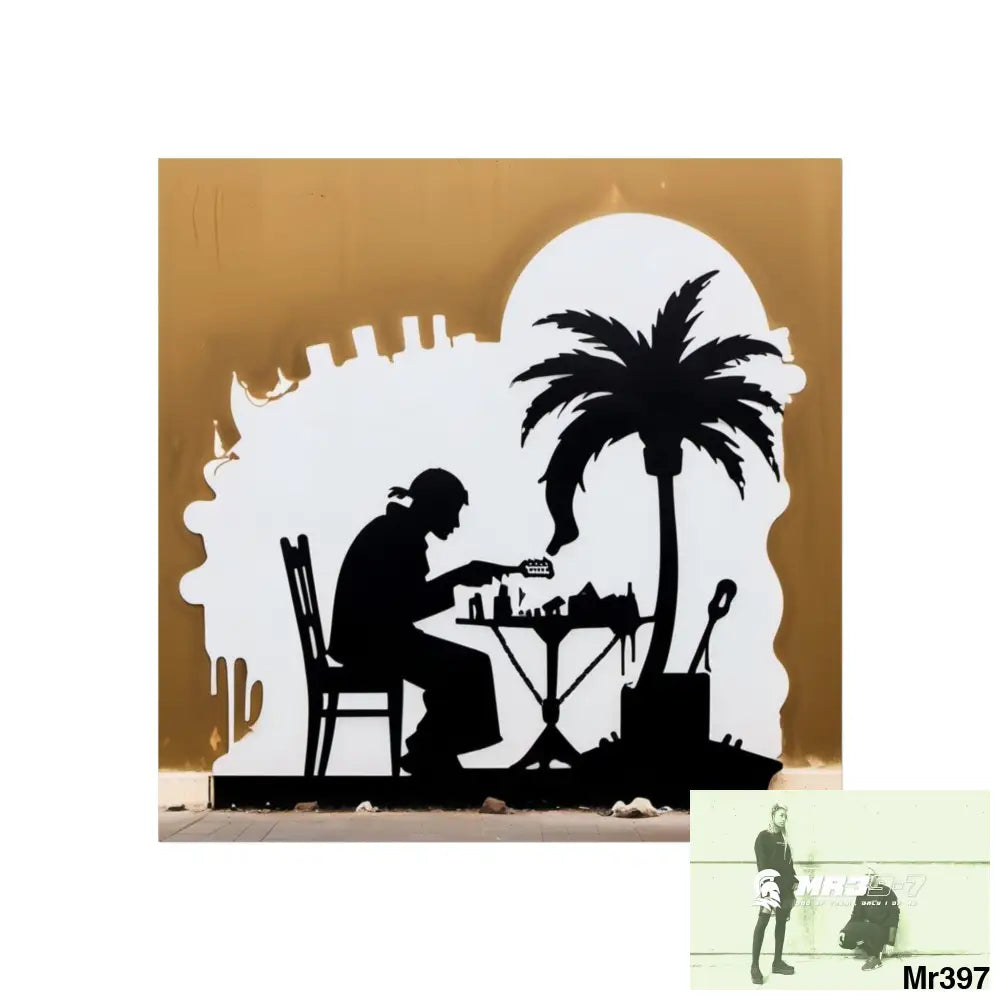 Banksy Style DAHAB GOLD SCENE 8 “The Suitcase The Saws The Rope The Goodbye The Break no 9 Fine Art Posters 30″ x 30″