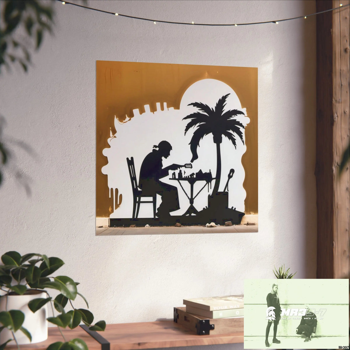 Banksy Style DAHAB GOLD SCENE 8 “The Suitcase The Saws The Rope The Goodbye The Break no 9 Fine Art Posters Poster