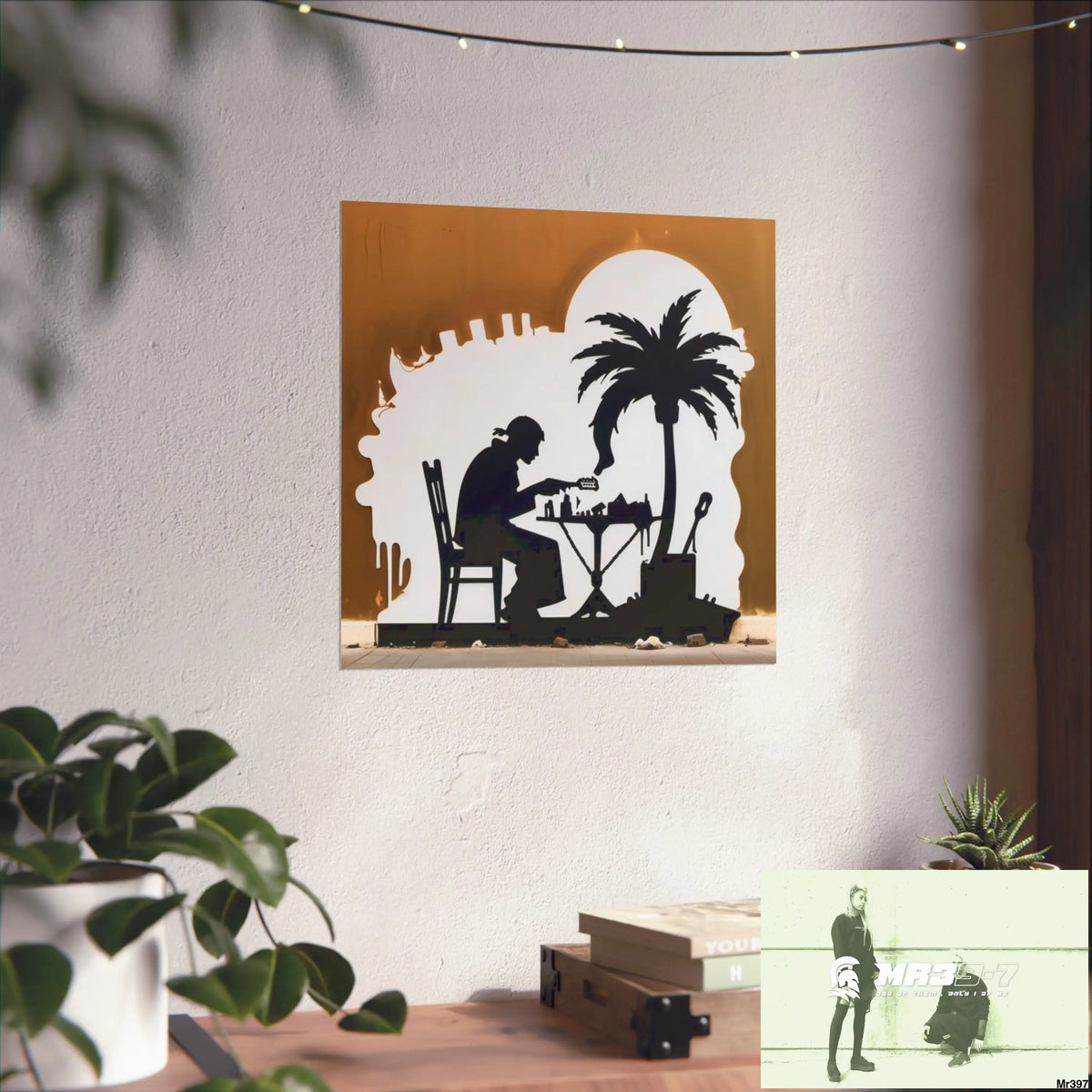Banksy Style DAHAB GOLD SCENE 8 “The Suitcase The Saws The Rope The Goodbye The Break no 9 Fine Art Posters Poster