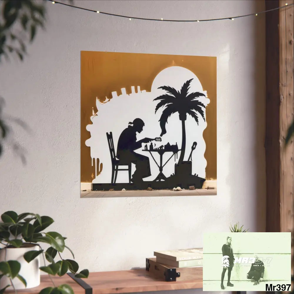 Banksy Style DAHAB GOLD SCENE 8 “The Suitcase The Saws The Rope The Goodbye The Break no 9 Fine Art Posters Poster