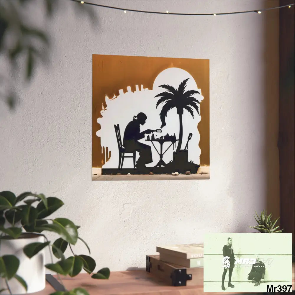 Banksy Style DAHAB GOLD SCENE 8 “The Suitcase The Saws The Rope The Goodbye The Break no 9 Fine Art Posters Poster