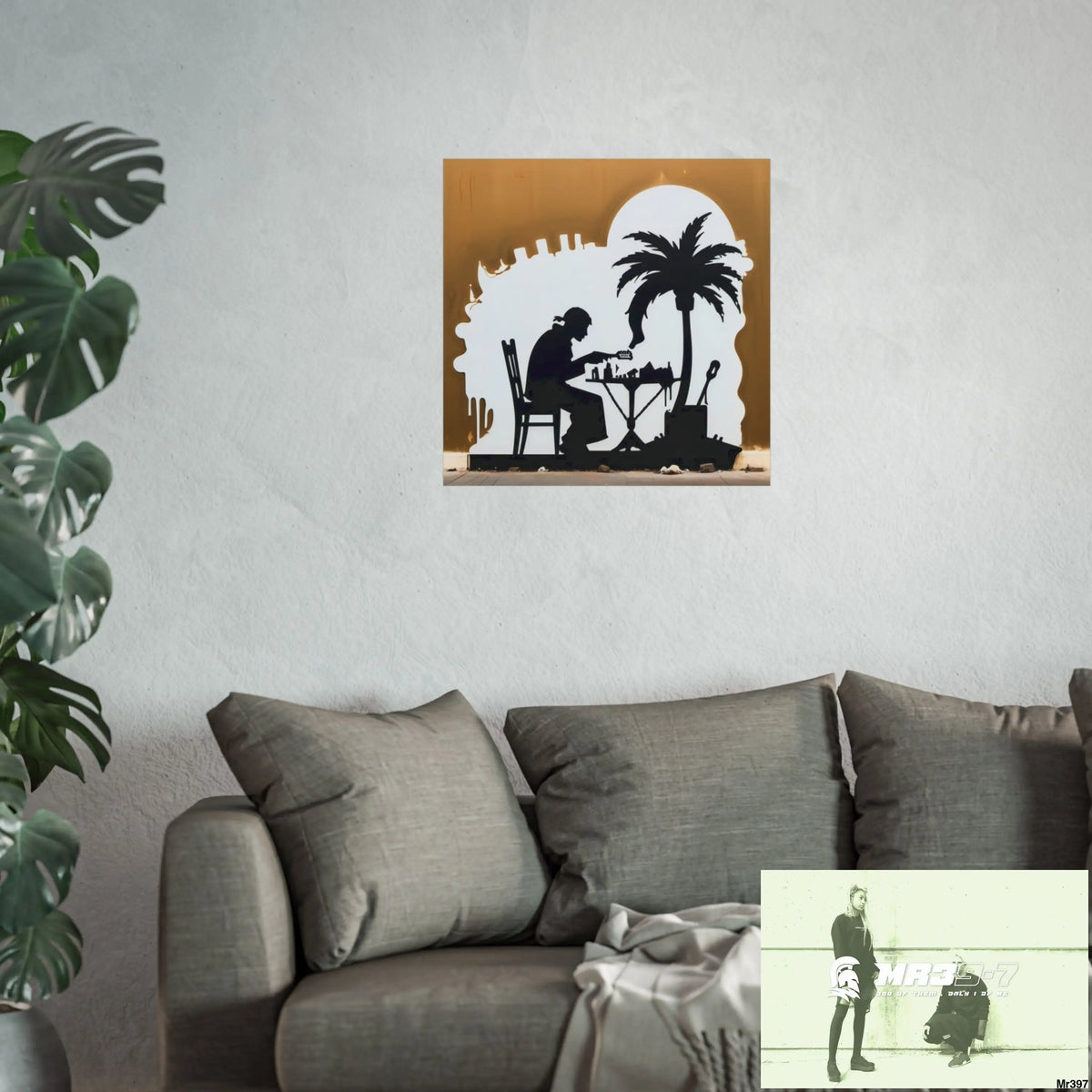 Banksy Style DAHAB GOLD SCENE 8 “The Suitcase The Saws The Rope The Goodbye The Break no 9 Fine Art Posters Poster