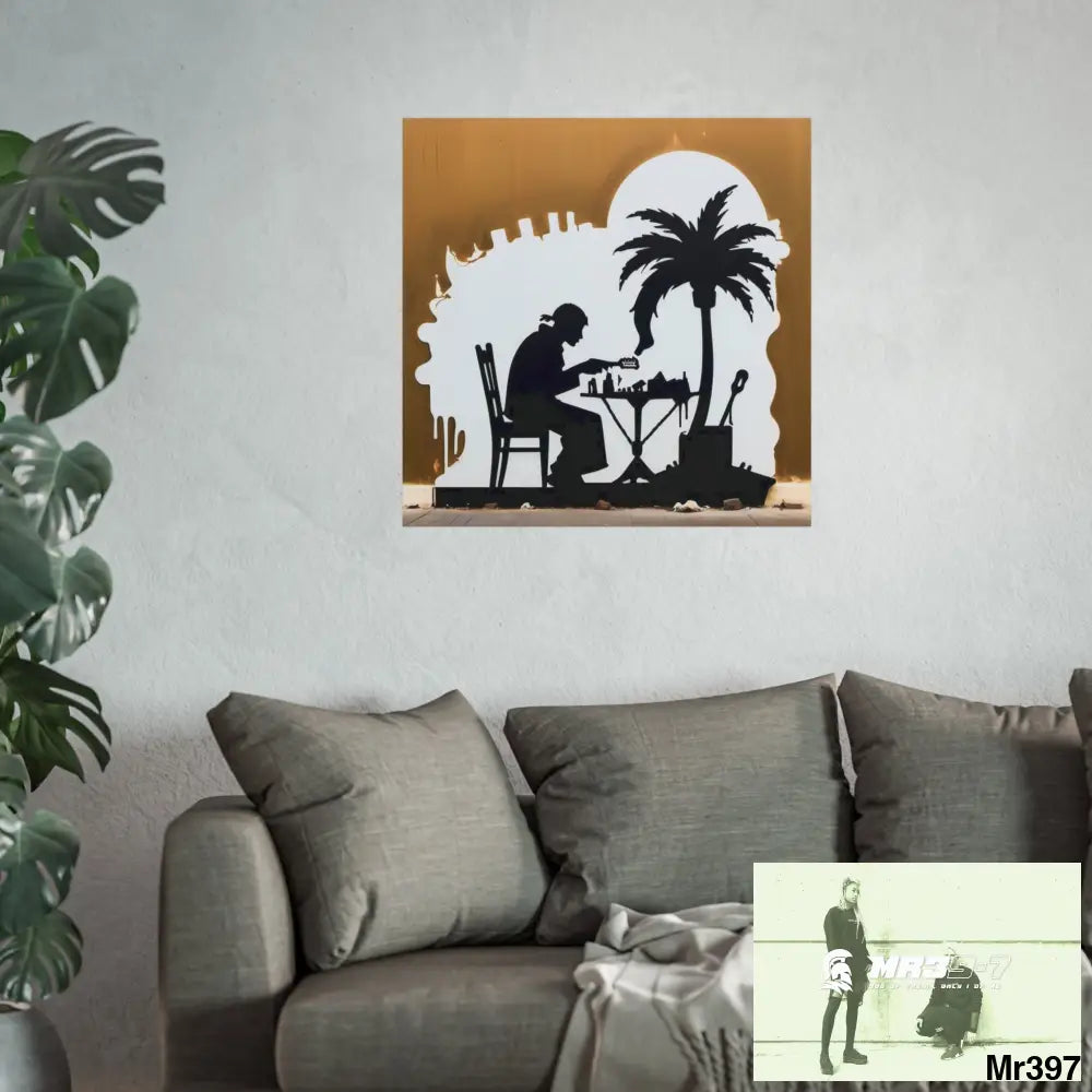 Banksy Style DAHAB GOLD SCENE 8 “The Suitcase The Saws The Rope The Goodbye The Break no 9 Fine Art Posters Poster