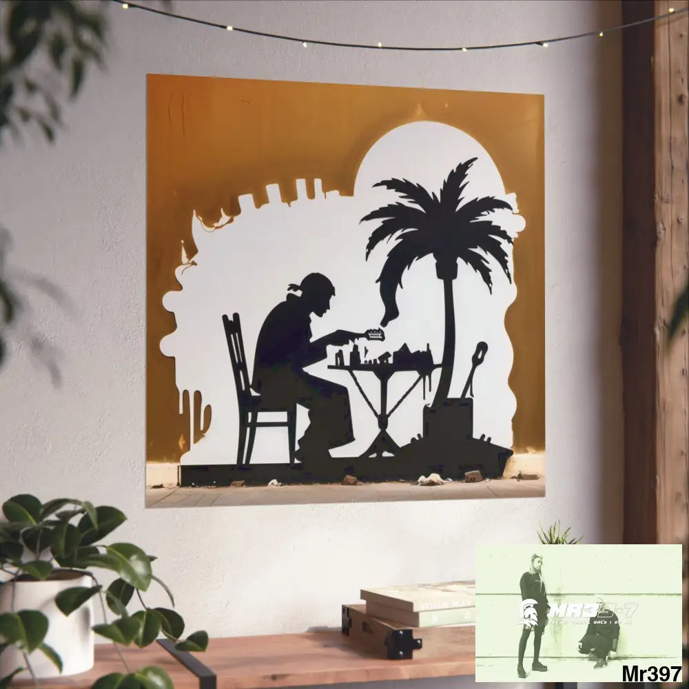 Banksy Style DAHAB GOLD SCENE 8 “The Suitcase The Saws The Rope The Goodbye The Break no 9 Fine Art Posters Poster