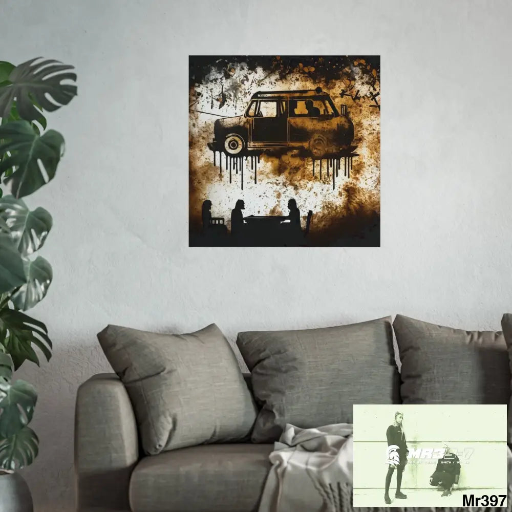 Banksy Style DAHAB GOLD SCENE 8 “The Suitcase The Saws The Rope The Goodbye The Break no 8 Fine Art Posters Poster