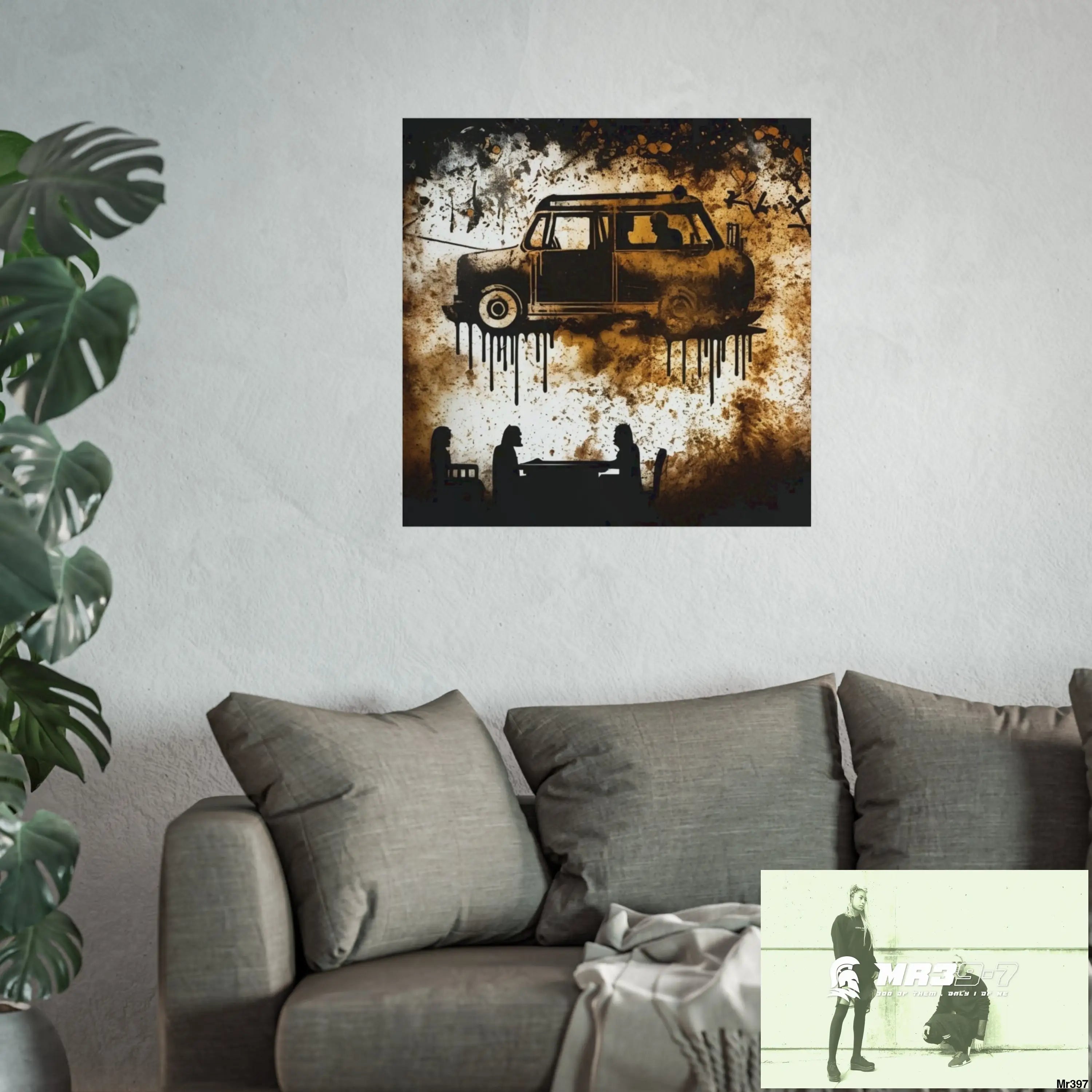 Banksy Style DAHAB GOLD SCENE 8 “The Suitcase The Saws The Rope The Goodbye The Break no 8 Fine Art Posters Poster