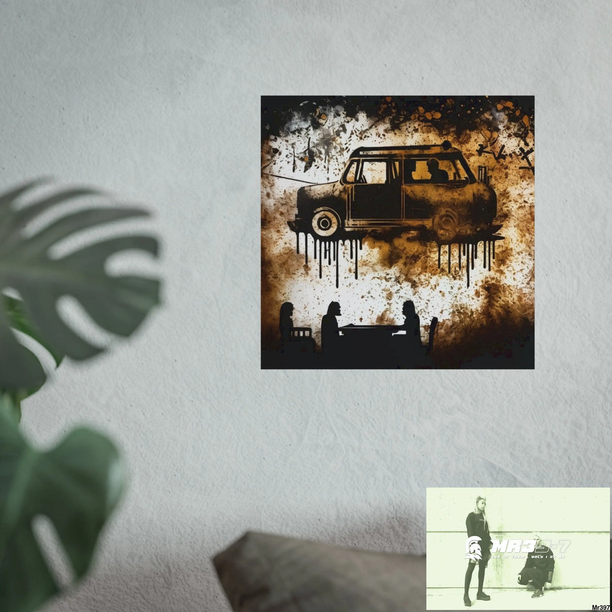 Banksy Style DAHAB GOLD SCENE 8 “The Suitcase The Saws The Rope The Goodbye The Break no 8 Fine Art Posters Poster