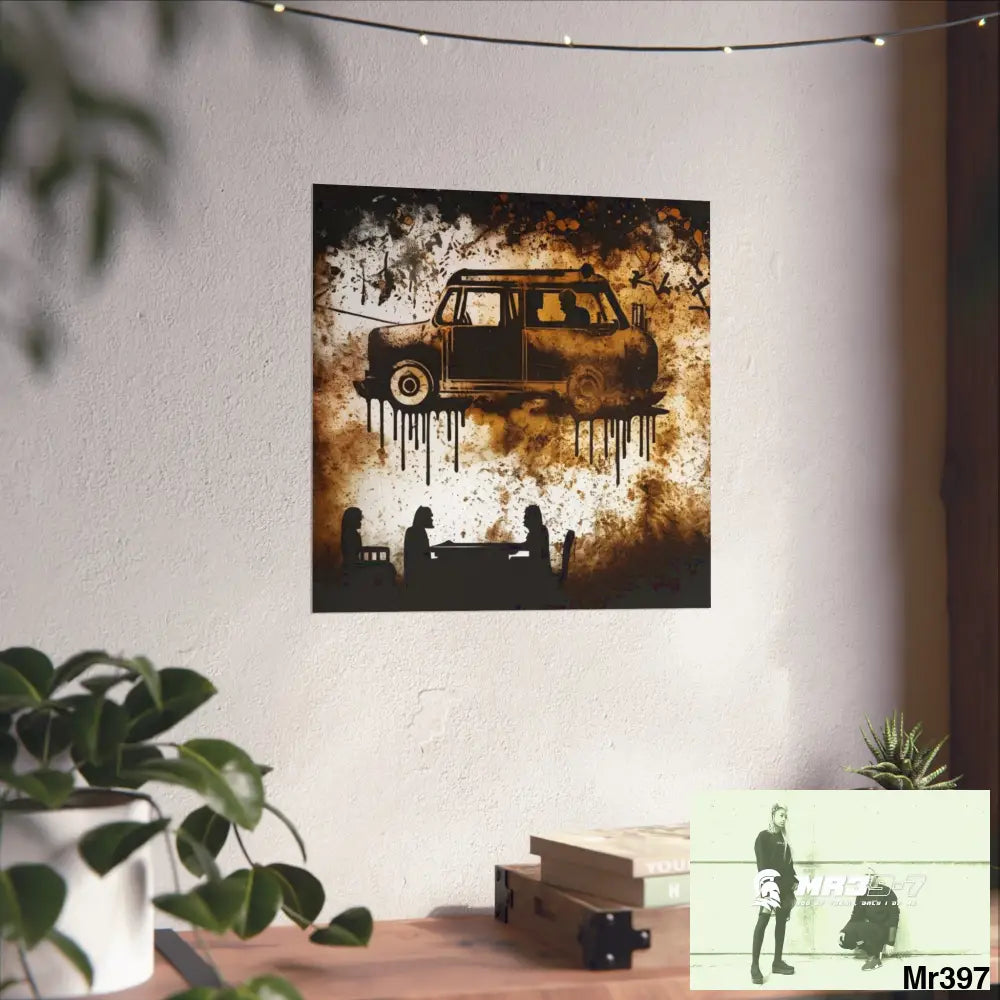Banksy Style DAHAB GOLD SCENE 8 “The Suitcase The Saws The Rope The Goodbye The Break no 8 Fine Art Posters Poster