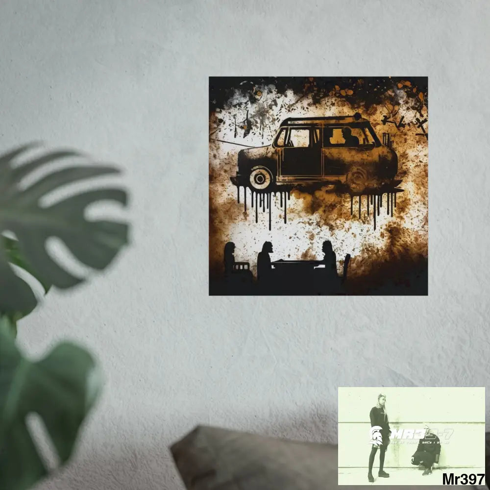 Banksy Style DAHAB GOLD SCENE 8 “The Suitcase The Saws The Rope The Goodbye The Break no 8 Fine Art Posters Poster