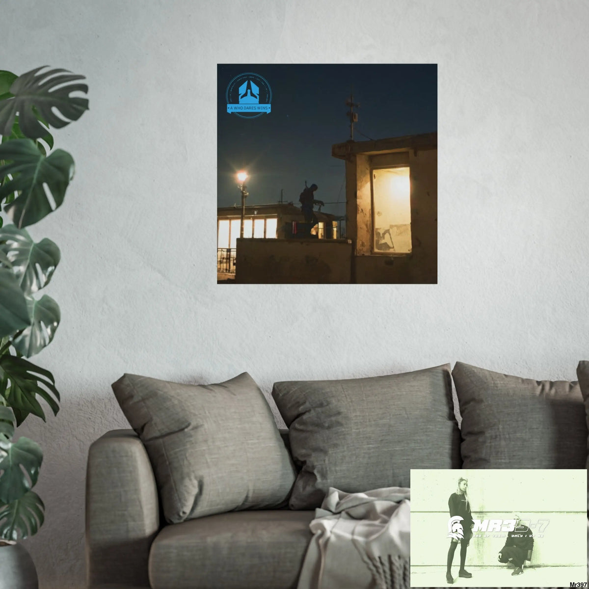 Banksy Style DAHAB GOLD SCENE 9“THE BREAK → THE HIGH MAST → THE JUMP → THE POLICE STATION ROOF”no 1 Fine Art Posters
