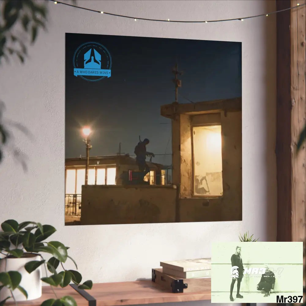 Banksy Style DAHAB GOLD SCENE 9“THE BREAK → THE HIGH MAST → THE JUMP → THE POLICE STATION ROOF”no 1 Fine Art Posters