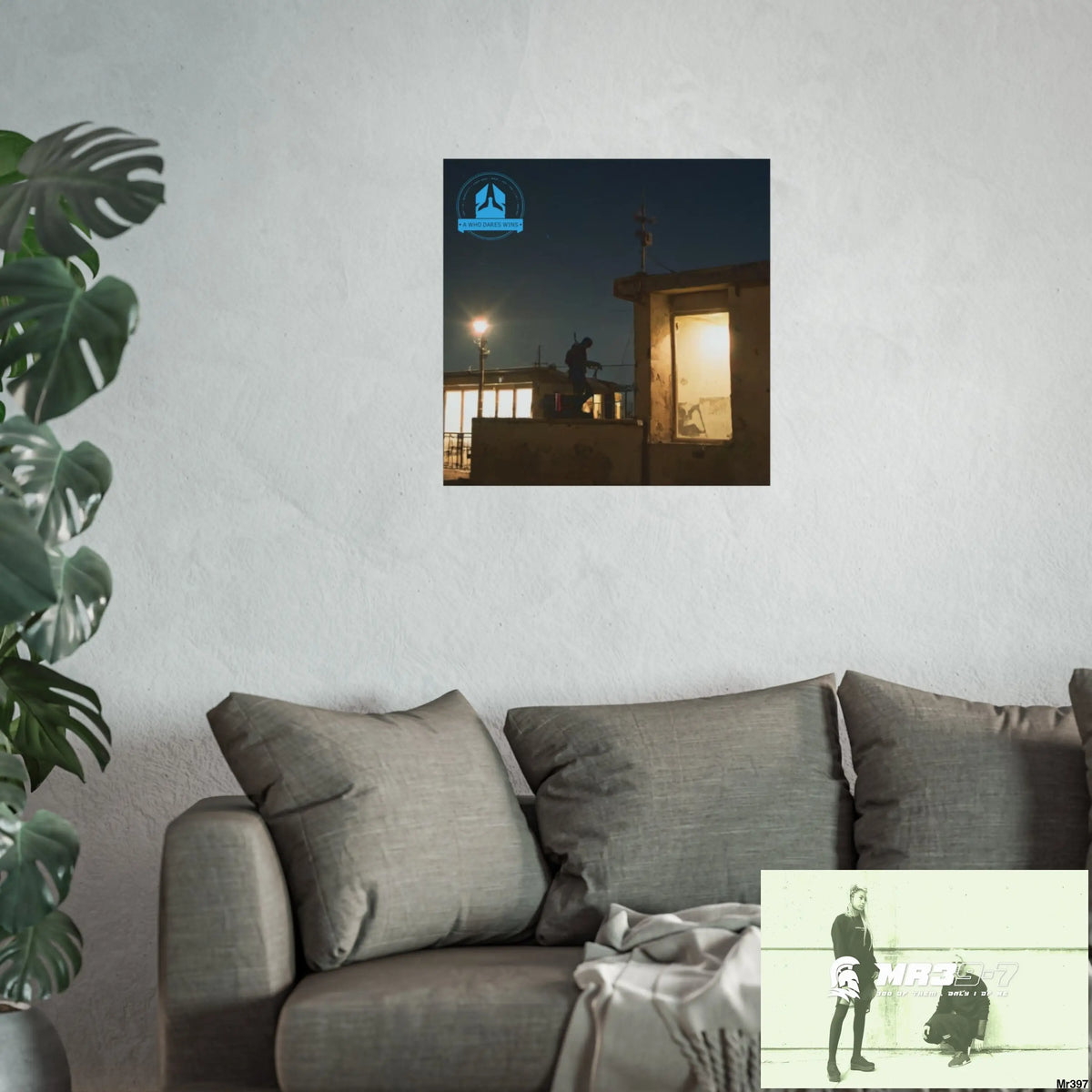 Banksy Style DAHAB GOLD SCENE 9“THE BREAK → THE HIGH MAST → THE JUMP → THE POLICE STATION ROOF”no 1 Fine Art Posters