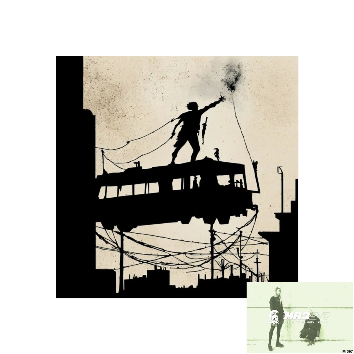 Banksy Style DAHAB GOLD SCENE 9“THE BREAK → THE HIGH MAST → THE JUMP → THE POLICE STATION ROOF”no 3 Fine Art Posters