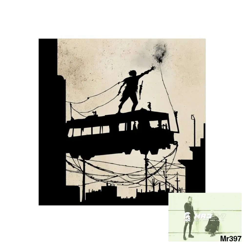 Banksy Style DAHAB GOLD SCENE 9“THE BREAK → THE HIGH MAST → THE JUMP → THE POLICE STATION ROOF”no 3 Fine Art Posters
