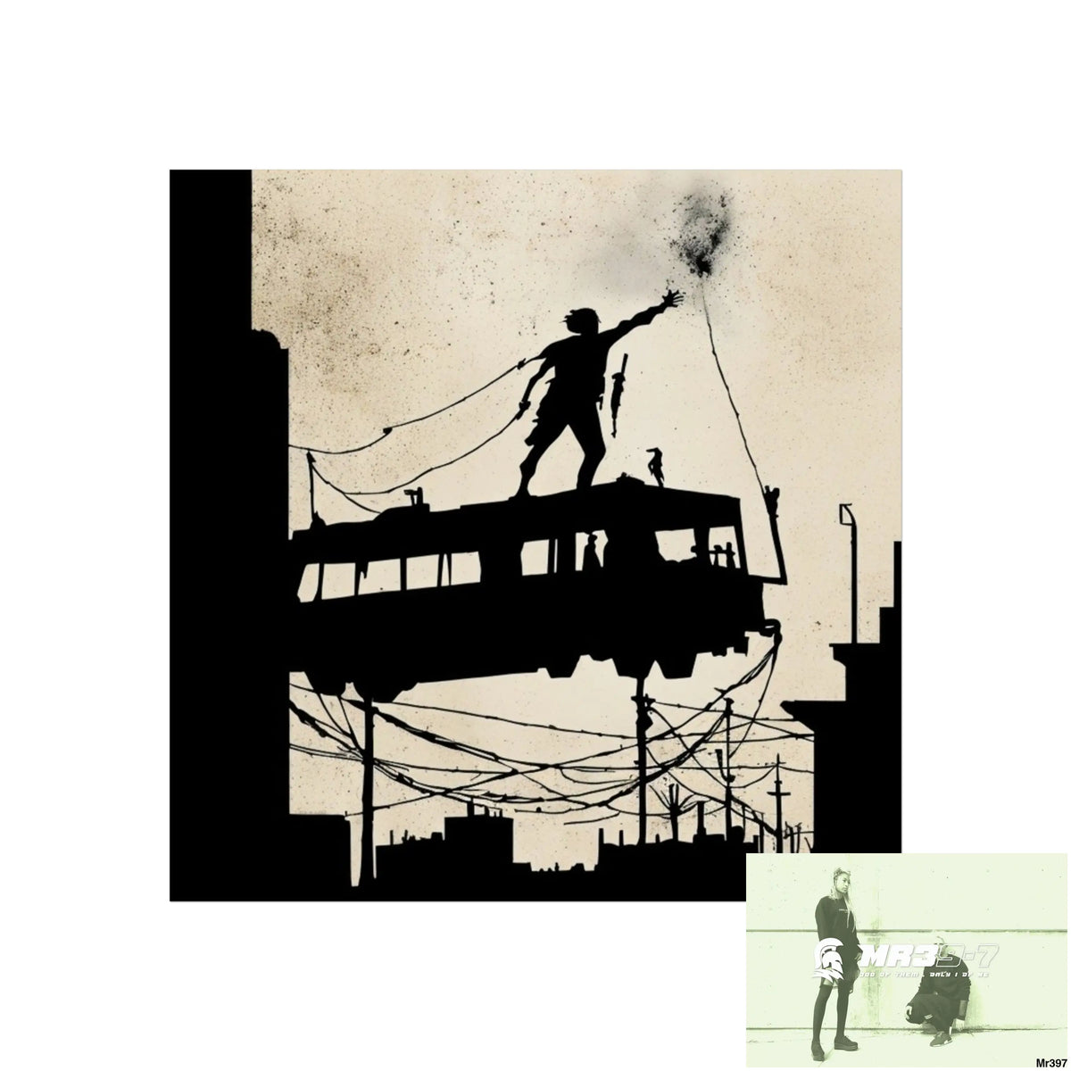 Banksy Style DAHAB GOLD SCENE 9“THE BREAK → THE HIGH MAST → THE JUMP → THE POLICE STATION ROOF”no 3 Fine Art Posters