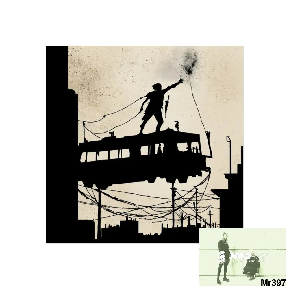Banksy Style DAHAB GOLD SCENE 9“THE BREAK → THE HIGH MAST → THE JUMP → THE POLICE STATION ROOF”no 3 Fine Art Posters