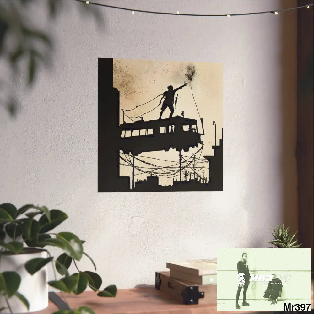 Banksy Style DAHAB GOLD SCENE 9“THE BREAK → THE HIGH MAST → THE JUMP → THE POLICE STATION ROOF”no 3 Fine Art Posters