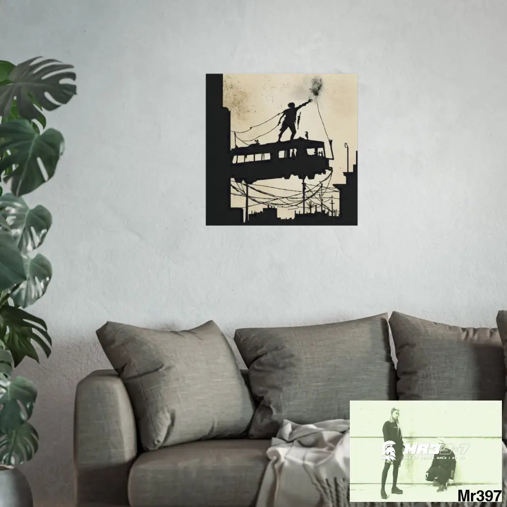 Banksy Style DAHAB GOLD SCENE 9“THE BREAK → THE HIGH MAST → THE JUMP → THE POLICE STATION ROOF”no 3 Fine Art Posters