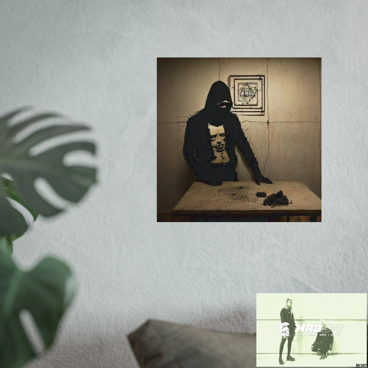 Banksy Style DAHAB GOLD —Writing the Instructions No 1 Fine Art Posters Poster