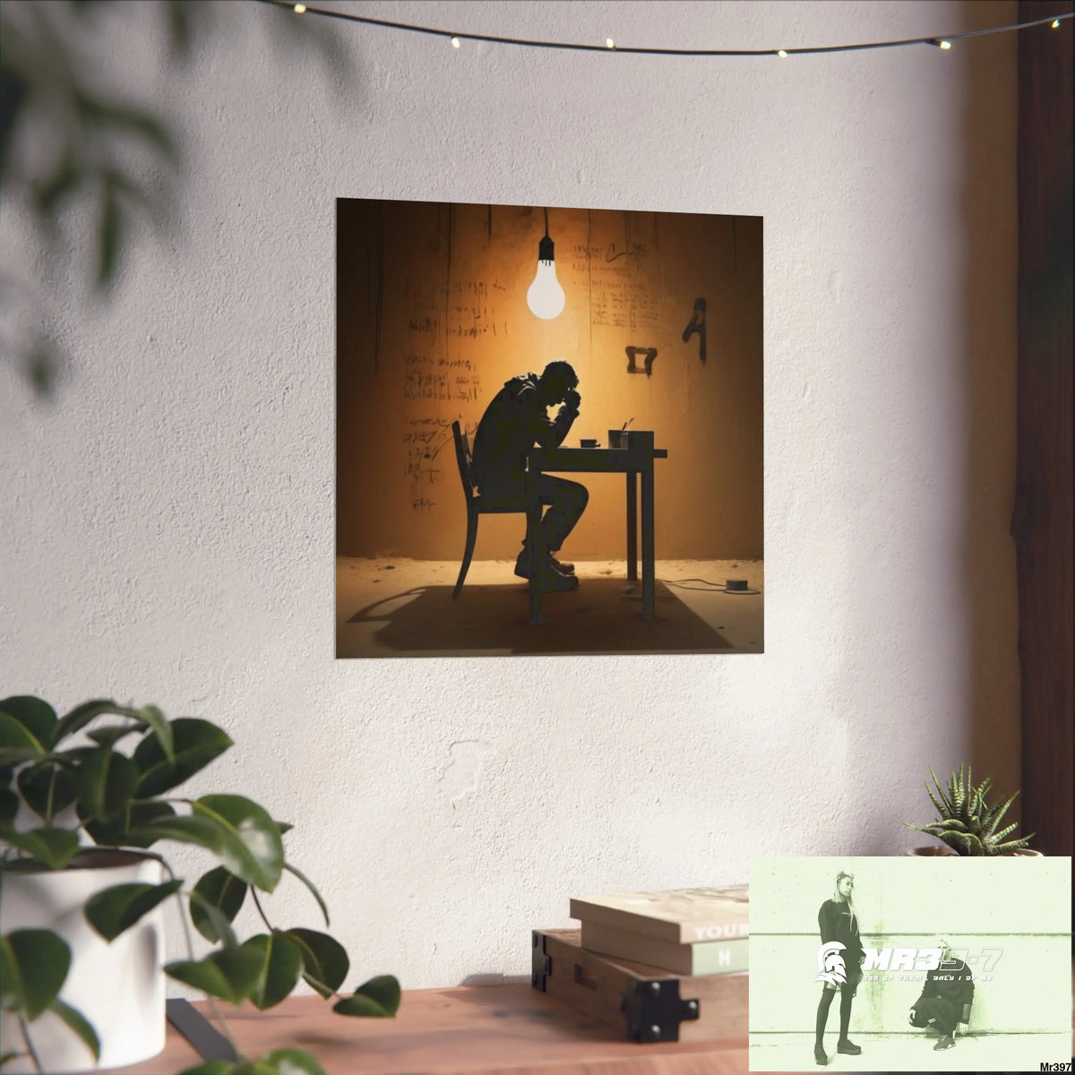 Banksy Style DAHAB GOLD —Writing the Instructions No 2 Fine Art Posters Poster