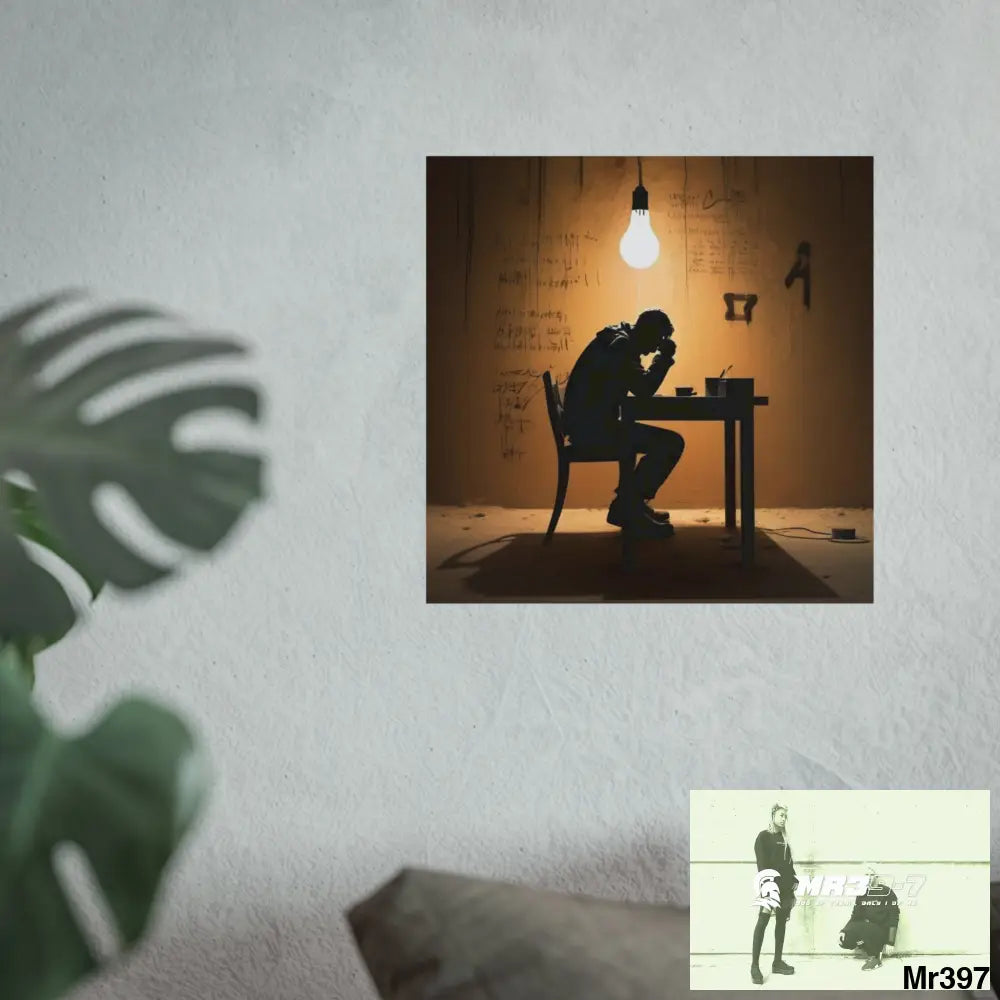 Banksy Style DAHAB GOLD —Writing the Instructions No 2 Fine Art Posters Poster